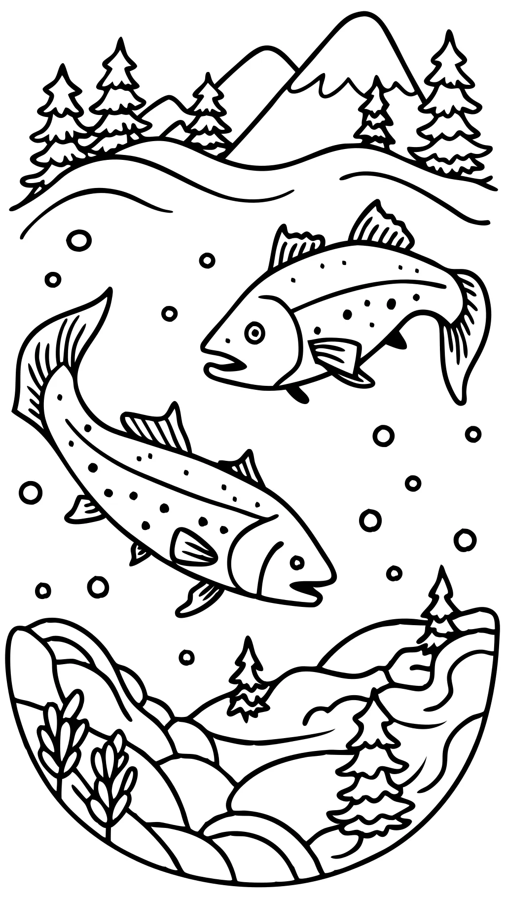 coloring pages salmon